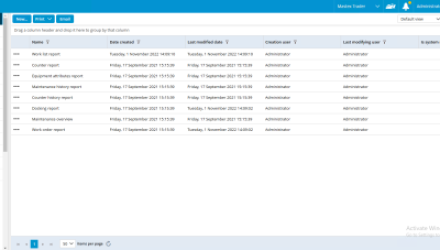 Reports | MXSuite documentation
